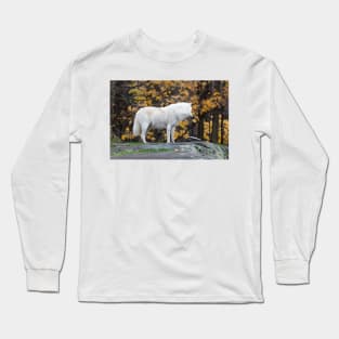 Arctic Wolf - Parc Omega, Quebec Long Sleeve T-Shirt